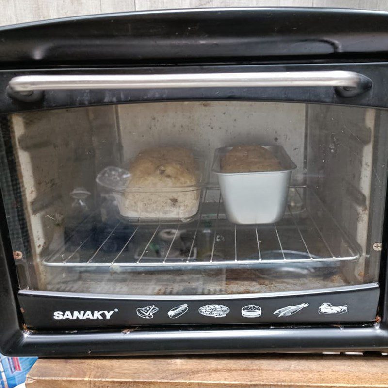 Step 4 Baking the bread Whole wheat raisin bread