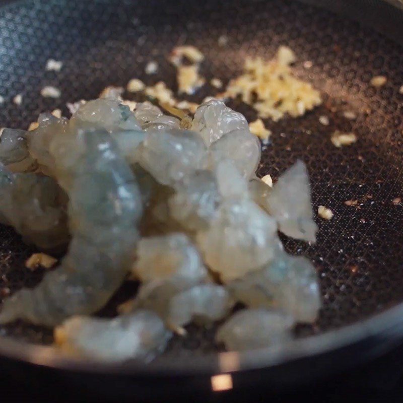 Step 3 Sauté shrimp Baked shrimp with cheese