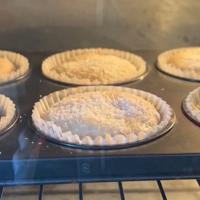 Step 3 Baking the vegan pumpkin muffins (recipe from the TikTok channel Bếp chay XANH)