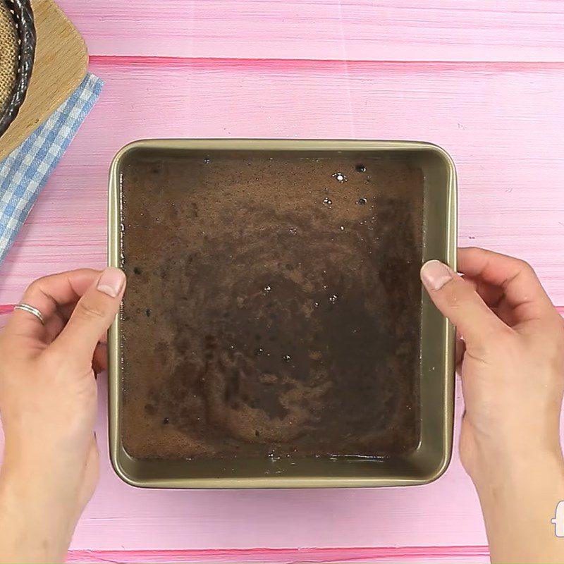 Step 4 Bake the cake and finish black bean coconut cake