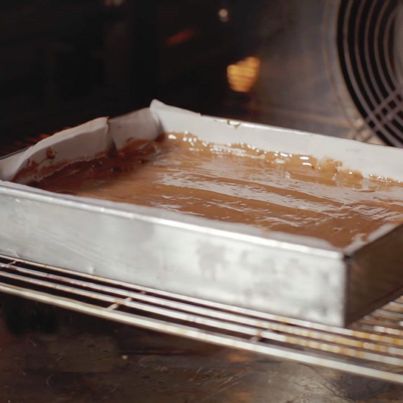 Step 3 Baking the Chocolate Lamington cake