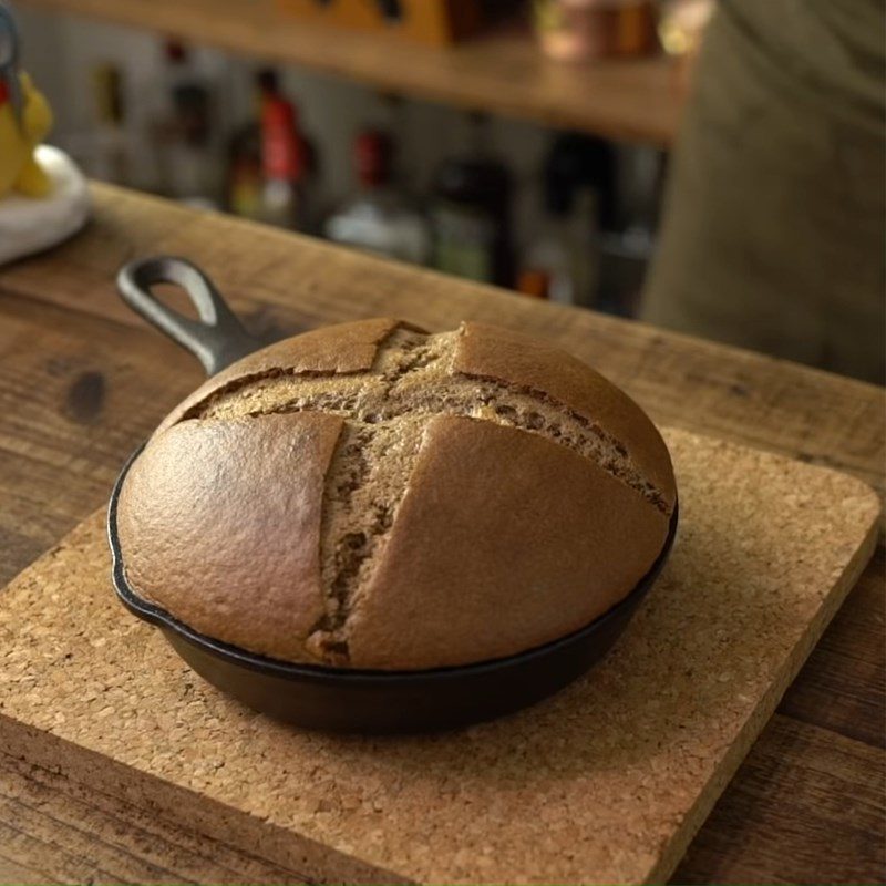 Step 7 Baking Chocolate Castella Pancake