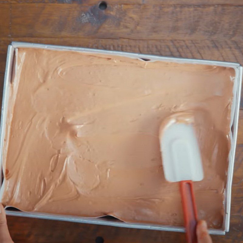 Step 3 Baking the Chocolate Lamington cake