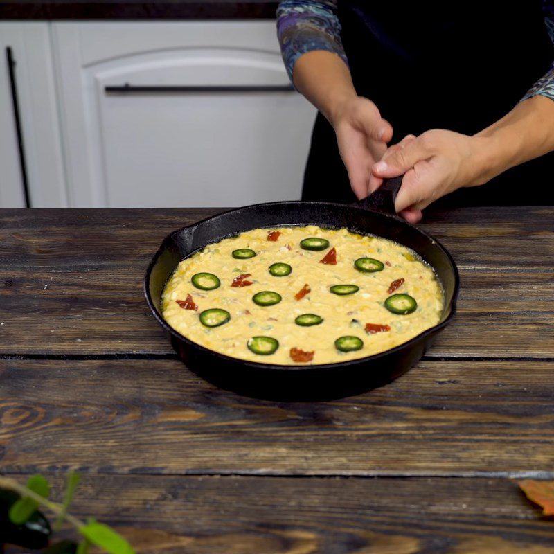 Step 5 Bake the cake Savory cornbread