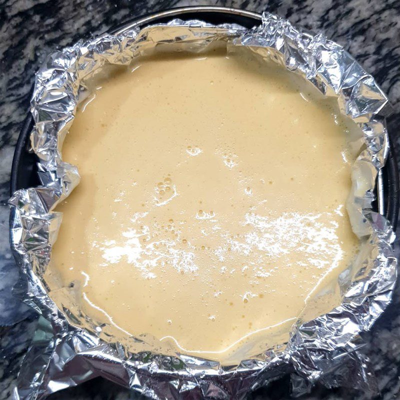 Step 3 Baking the cake using an air fryer for baked cow cake