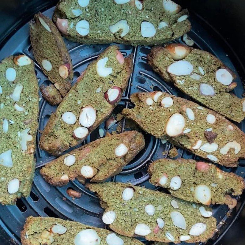 Step 5 Bake the second time Green tea biscotti using an air fryer