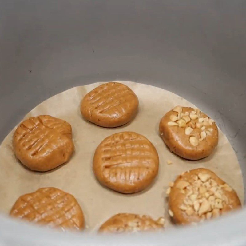 Step 3 Bake cookies with a rice cooker Peanut butter cookie using a rice cooker