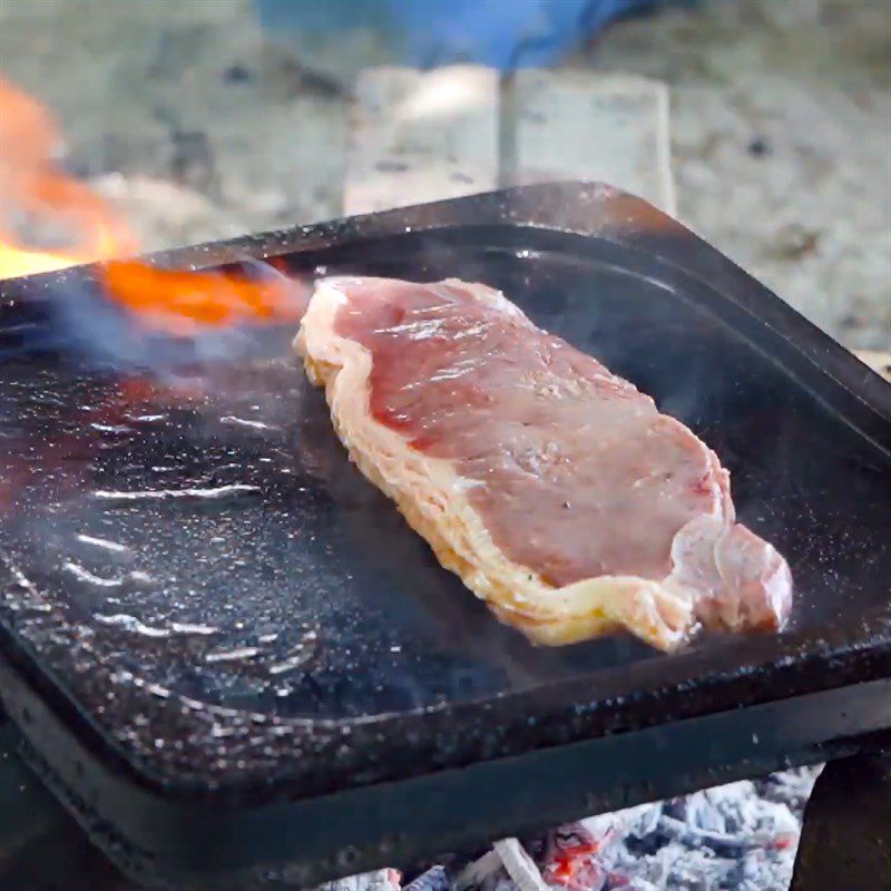 Step 2 Grilling beef Grilled beef