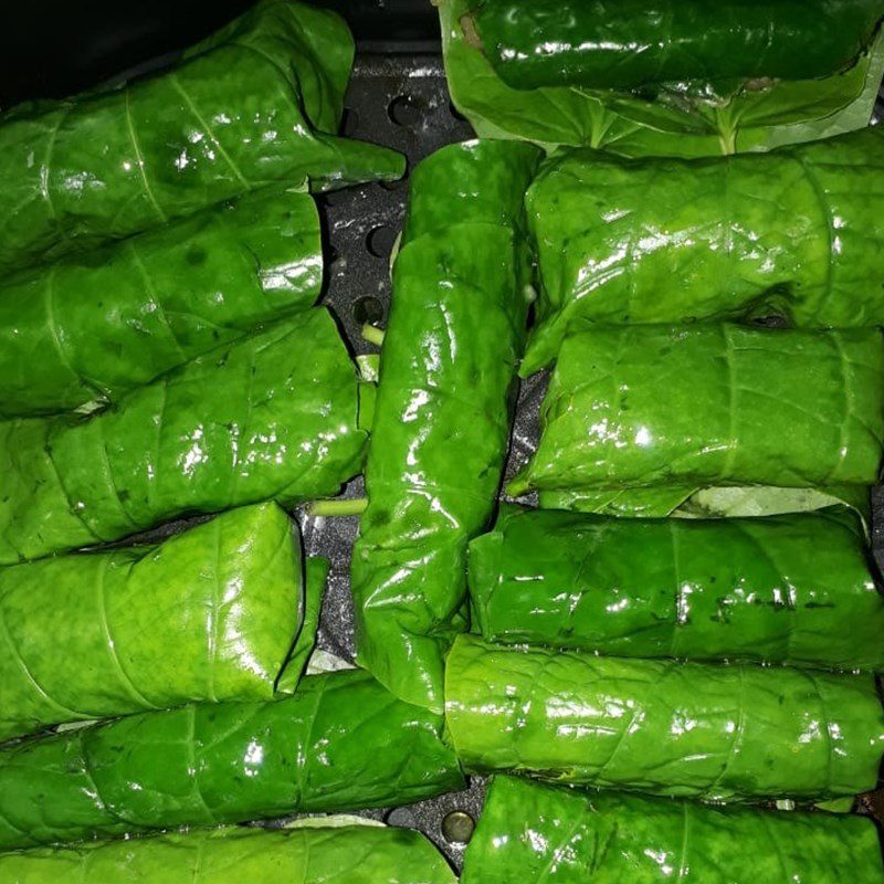 Step 3 Grilling the betel leaf rolls Betel leaf rolls using an air fryer