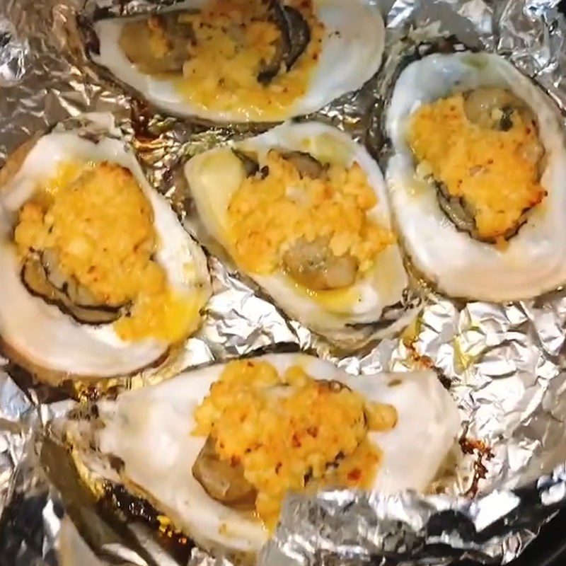 Step 3 Grill oysters Grilled garlic butter oysters