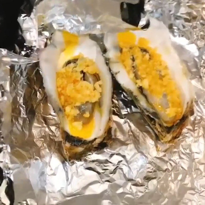 Step 3 Grill oysters Grilled garlic butter oysters