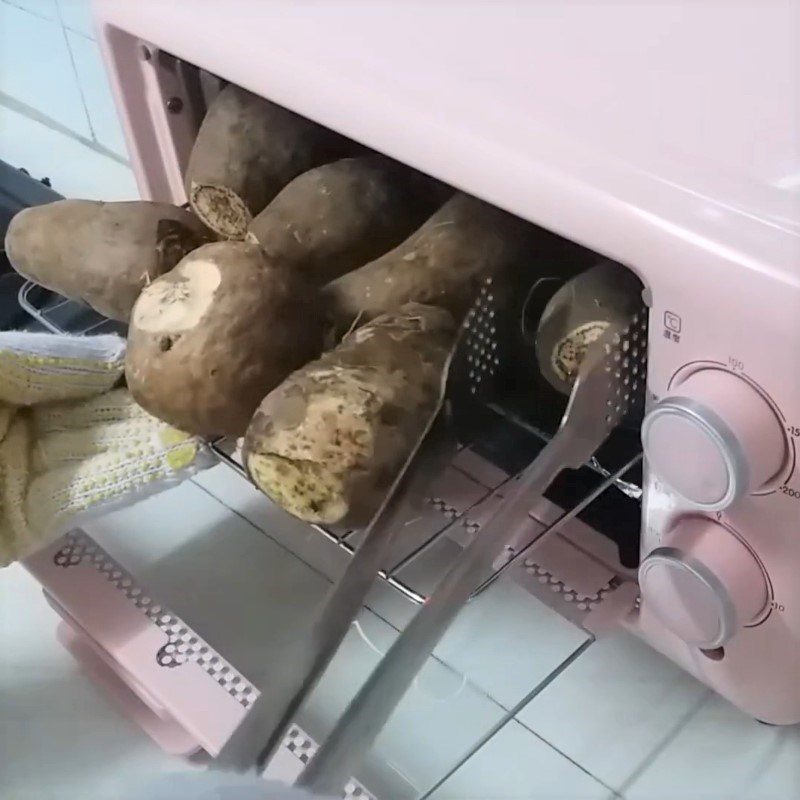 Step 2 Baking sweet potatoes Baking sweet potatoes in the oven