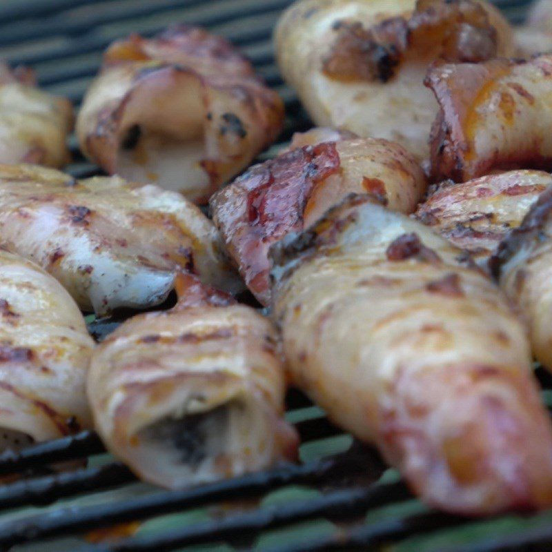 Step 3 Grilled Squid Grilled Squid Eggs with Salt and Chili