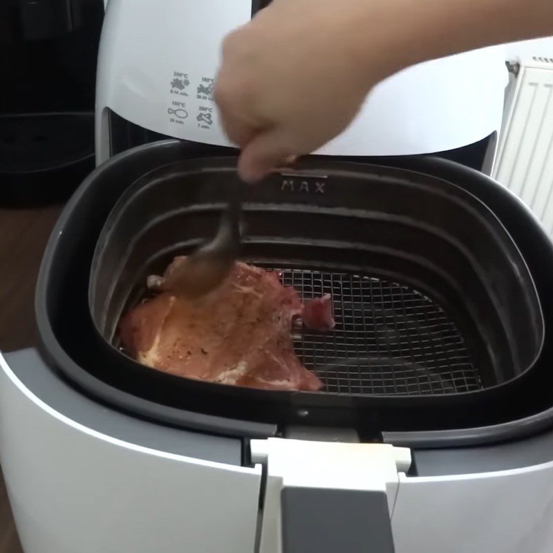 Step 3 Grilling the ribs Grilled pork chop using an air fryer