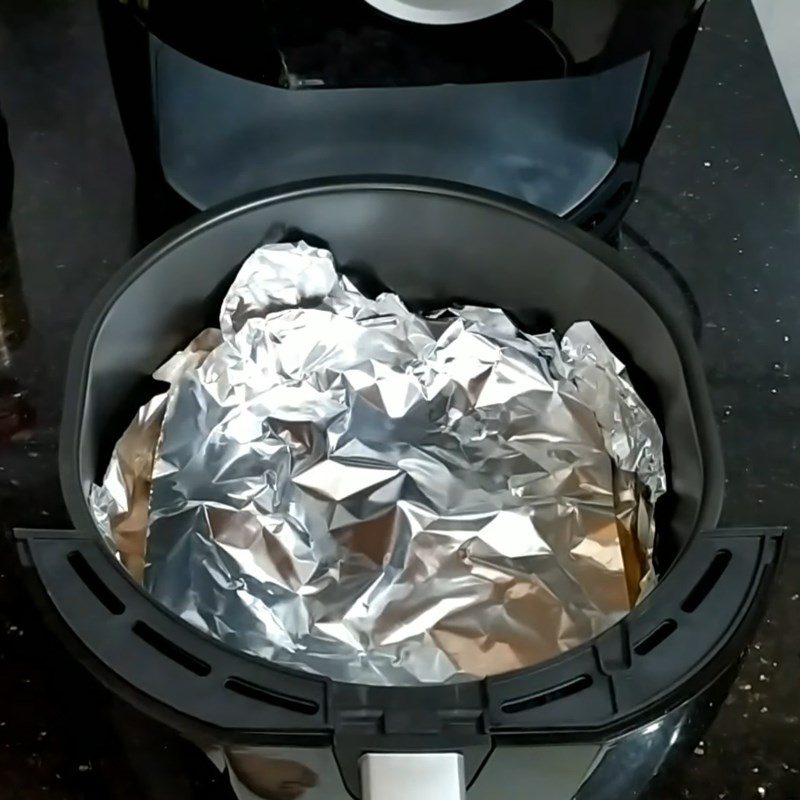 Step 3 Grilling the Ribs using Aluminum Foil in an Air Fryer