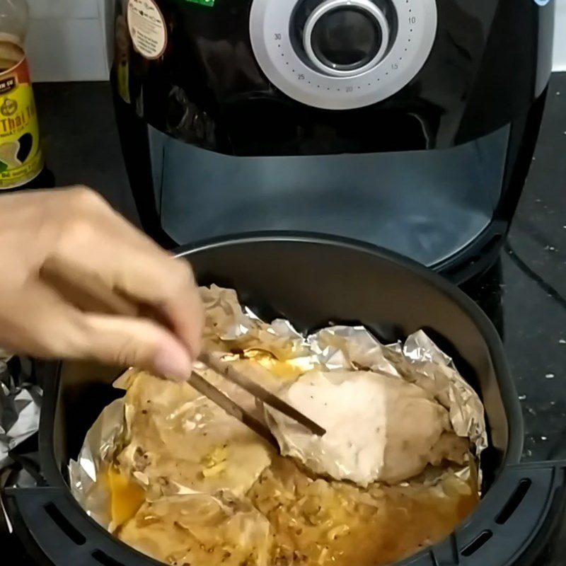 Step 3 Grilling the Ribs using Aluminum Foil in an Air Fryer