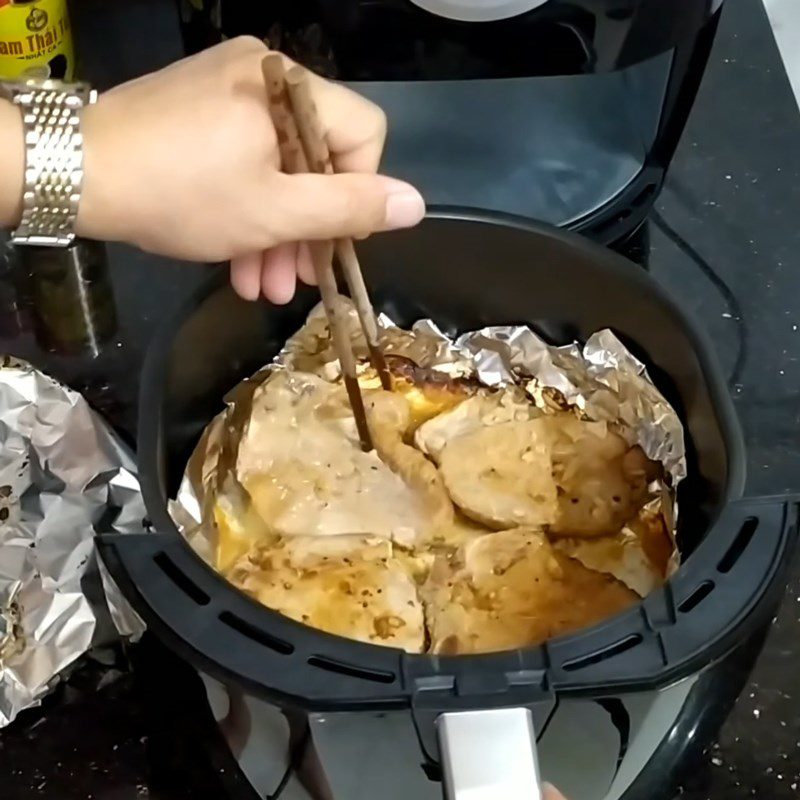 Step 3 Grilling the Ribs using Aluminum Foil in an Air Fryer