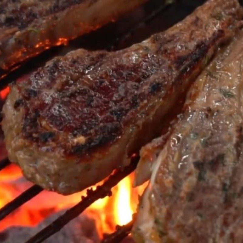 Step 4 Grilling Lamb Ribs French Style