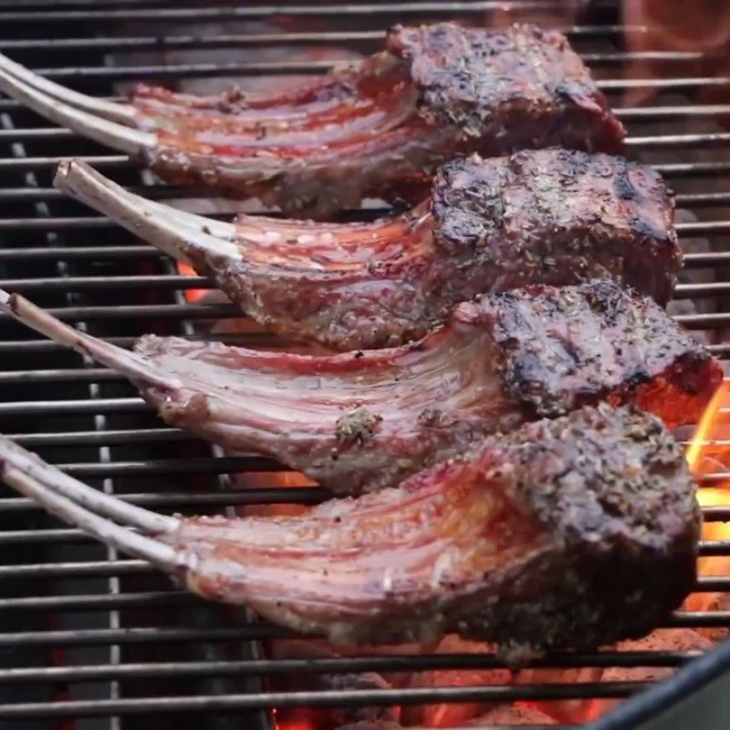 Step 4 Grilling Lamb Ribs French Style