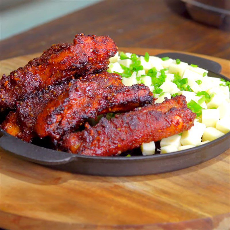 Step 5 Grill the ribs and cheese Korean cheese grilled ribs