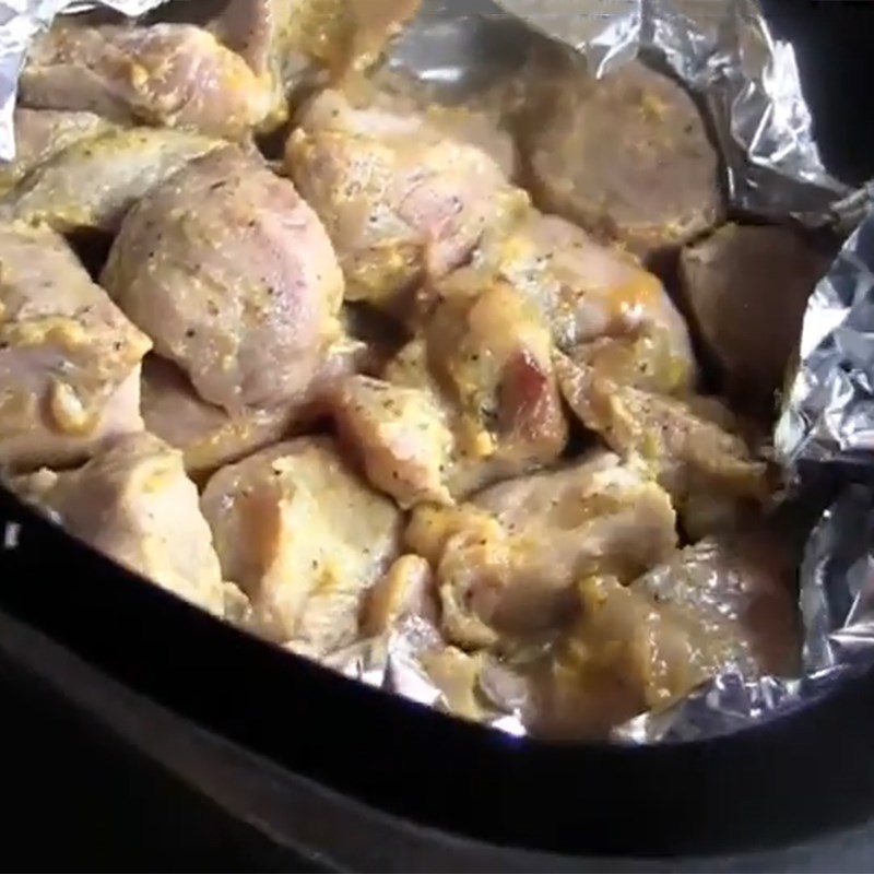 Step 3 Grilling Meat Grilled Pork in Aluminum Foil with Air Fryer