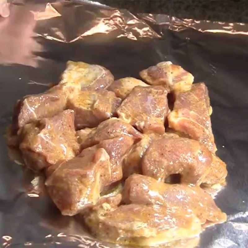 Step 3 Grilling Meat Grilled Pork in Aluminum Foil with Air Fryer