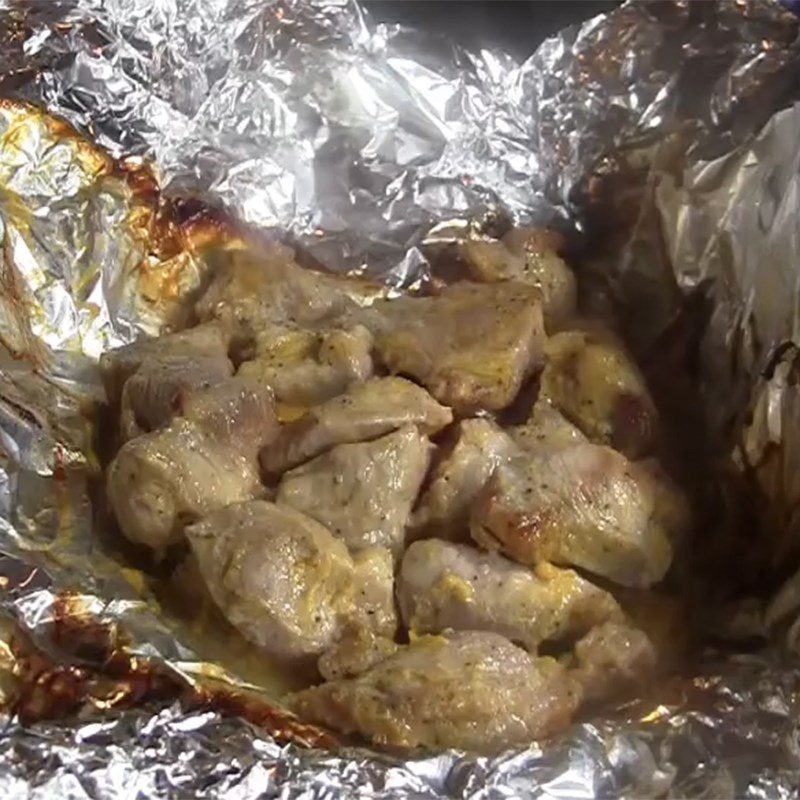 Step 3 Grilling Meat Grilled Pork in Aluminum Foil with Air Fryer