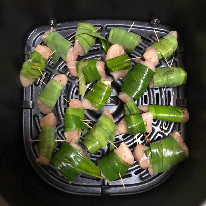 Step 2 Grilled Chicken Grilled Chicken Wrapped in Pandan Leaf Using Air Fryer