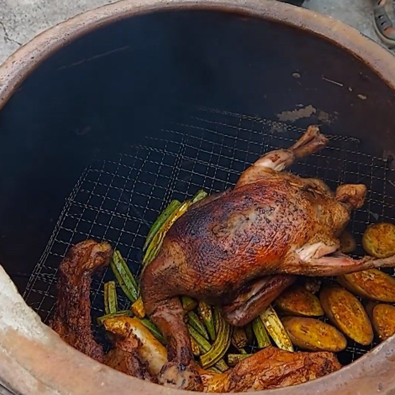 Step 3 Roast Duck Roast Duck in Clay Pot with Chili Salt