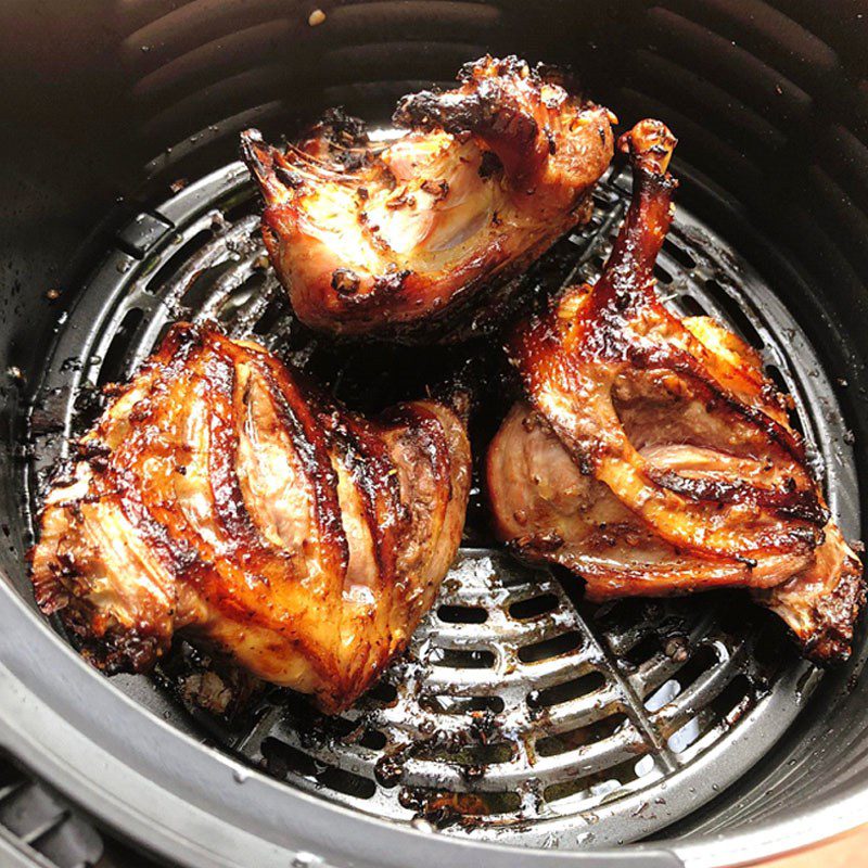 Step 3 Roast honey duck using an air fryer Honey duck roasted using an air fryer