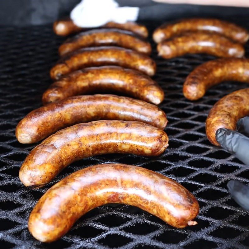 Step 6 Grilling Sausages Beef Sausage