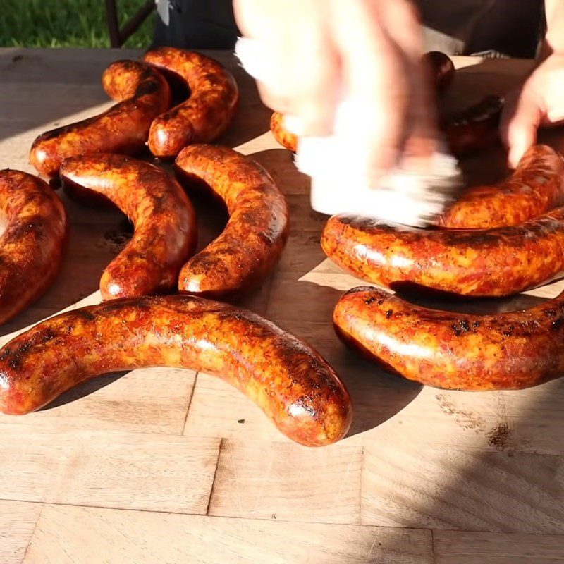 Step 6 Grilling Sausages Beef Sausage