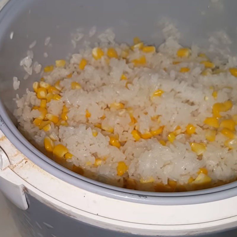 Step 3 Cooking Corn Sticky Rice with a Rice Cooker Corn Sticky Rice with a Rice Cooker