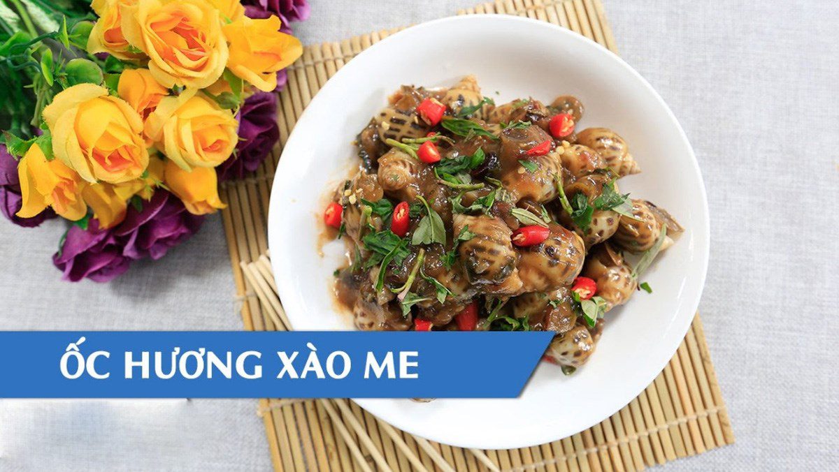 Stir-fried sea snails with tamarind