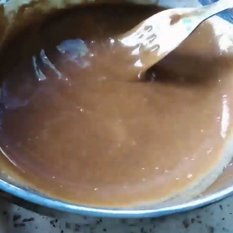 Step 3 Mix the batter for Chocolate lava cake using a rice cooker