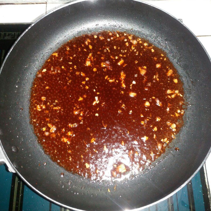 Step 3 Making braised char siu Vegetarian char siu braised