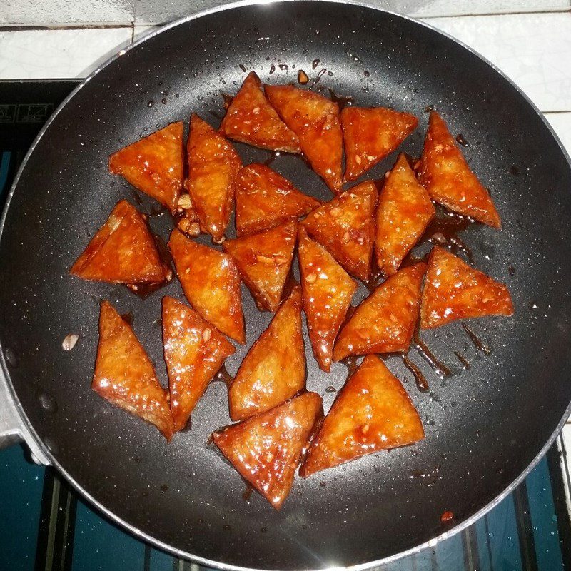 Step 3 Making braised char siu Vegetarian char siu braised