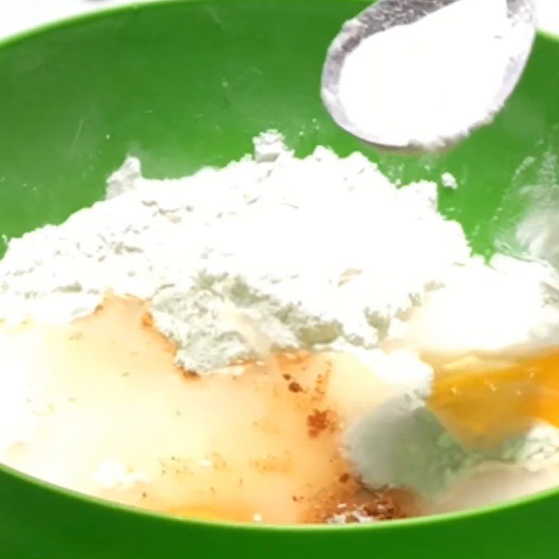 Step 2 Mixing the batter for crispy fish