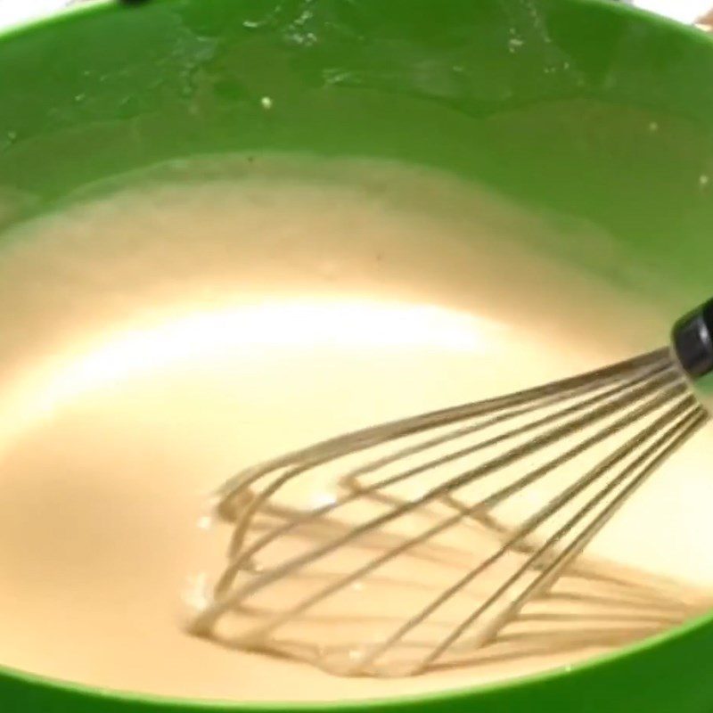 Step 2 Mixing the batter for crispy fish