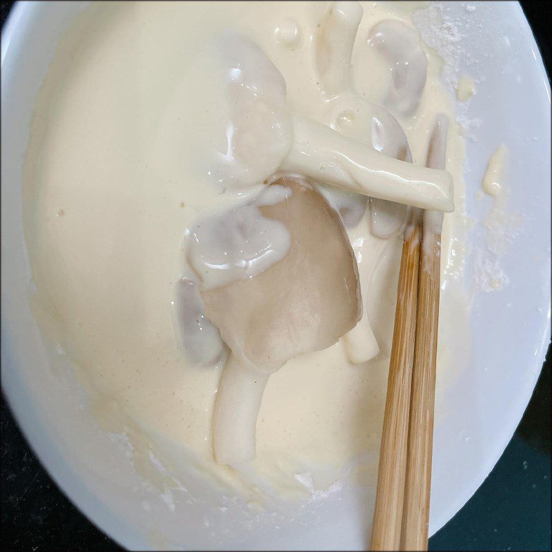 Step 2 Prepare the batter Crispy Oyster Mushrooms