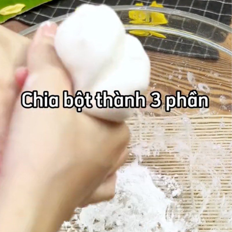 Step 2 Dough Kneading for Bánh Hòn with Sesame Salt