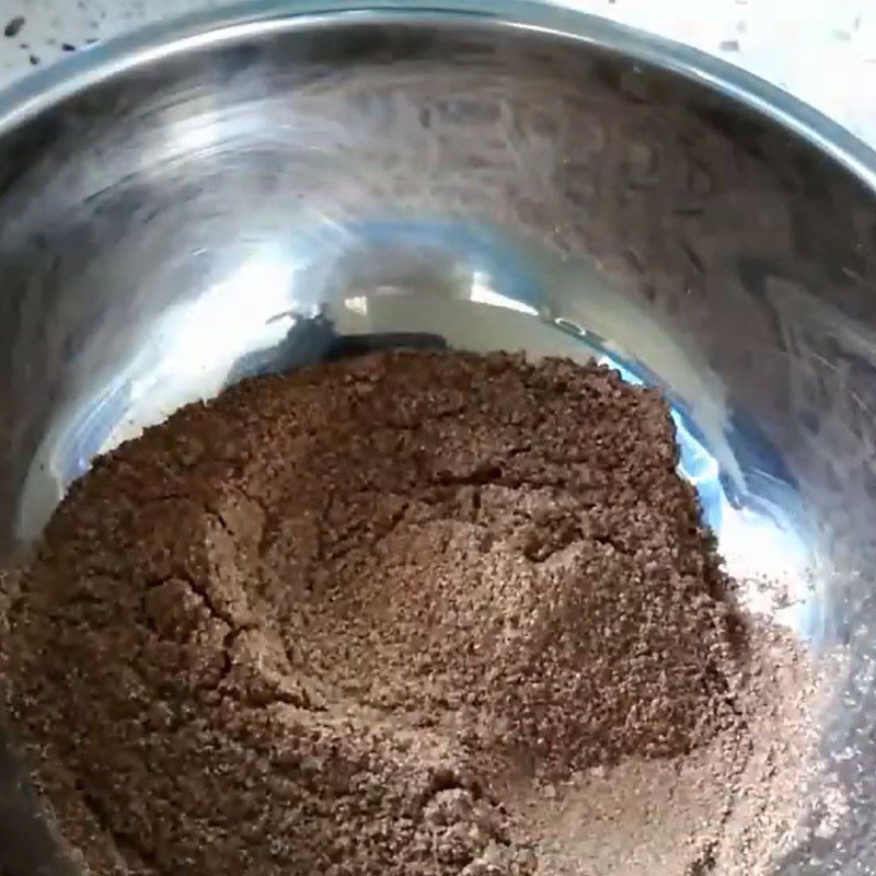 Step 1 Mix the chocolate powder Chocolate lava cake using a rice cooker