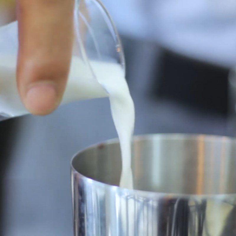 Step 1 Mix the cocktail in a shaker Pina Colada Cocktail with Ice