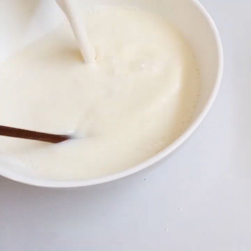 Step 3 Mix the milk mixture Fruit yogurt