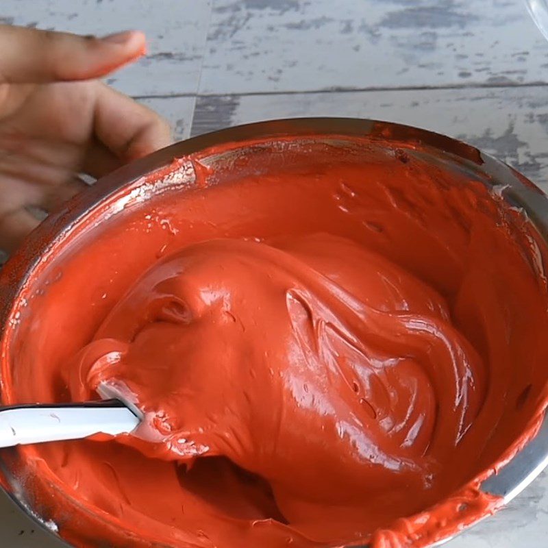 Step 3 Mix the red egg whites Lollipop