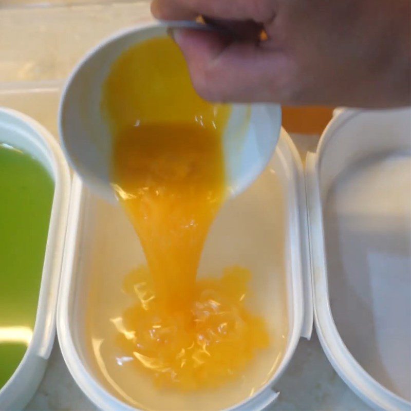 Step 3 Mix colors and pour into molds Jelly candy made with an air fryer