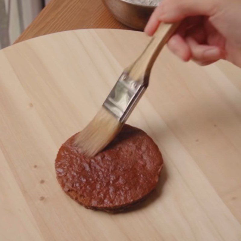 Step 8 Dye and assemble the cake Mini cheesecake