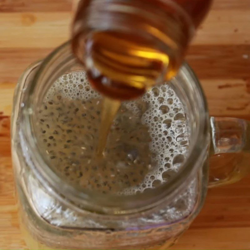 Step 3 Making chia seed lemon orange juice Chia seed lemon orange juice