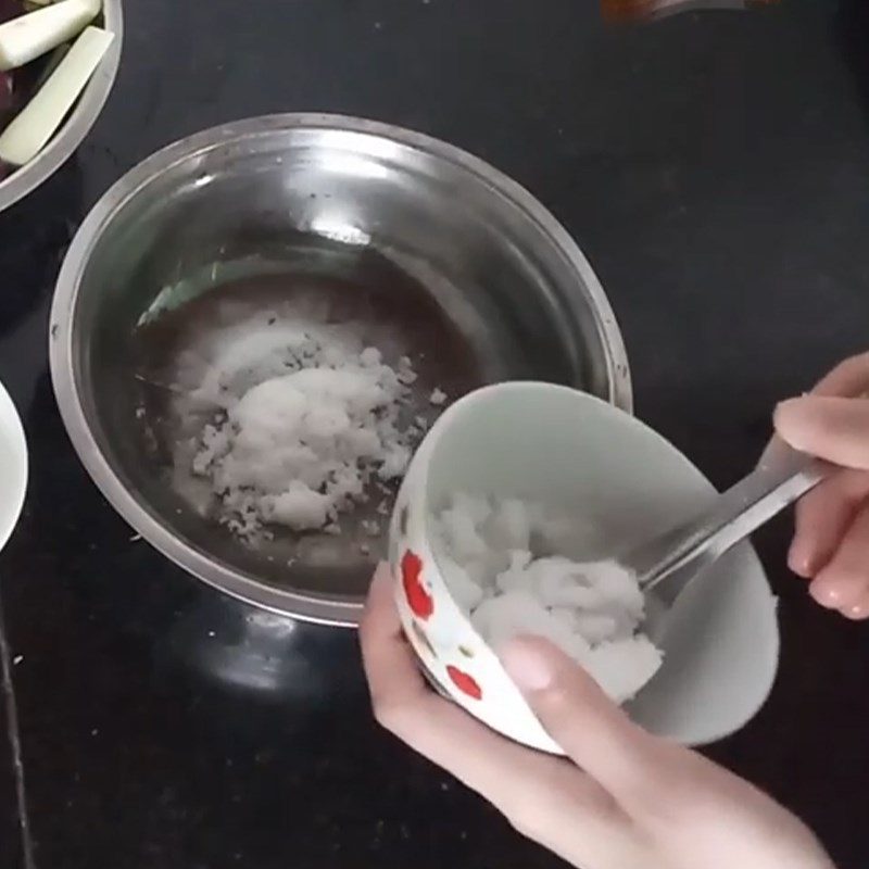 Step 2 Prepare the saltwater Salted Long Eggplant