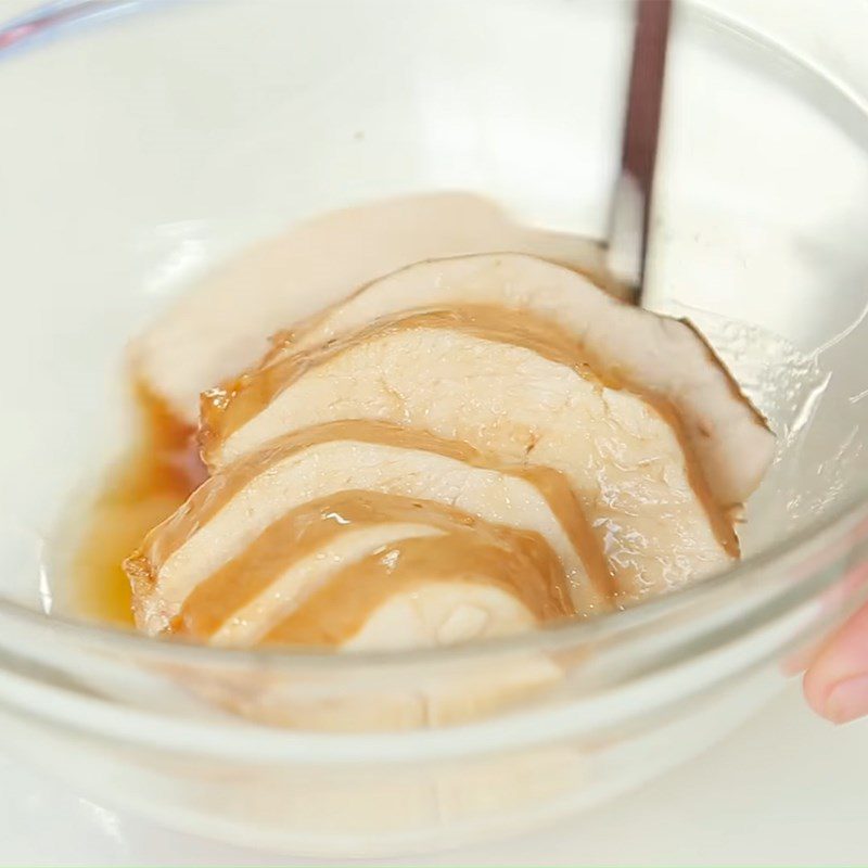 Step 4 Preparing the chicken marinade Udon chicken with miso sauce